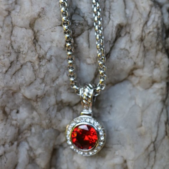 Designer Like DY Square Blue Stone w Crystals Stud Earrings NEW! - Picture 3 of 3